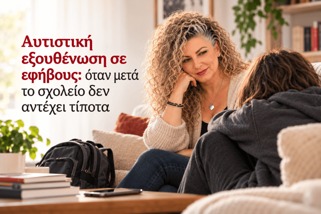 Αυτιστική εξουθένωση σε εφήβους: όταν μετά το σχολείο δεν αντέχει&nbsp;τίποτα